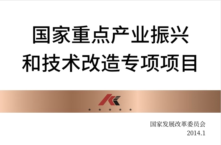 國家重點產(chǎn)業(yè)振興和技術(shù)改造專項項目